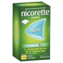 Nicorette Gum Spearmint 4mg 105 Pieces